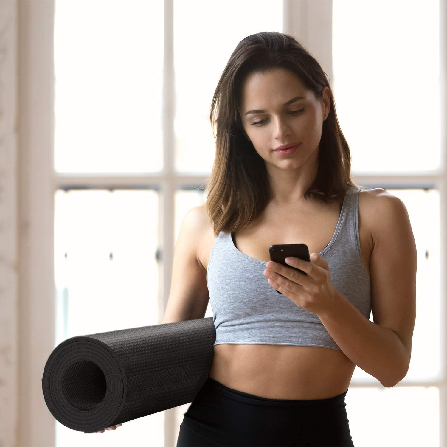 Yoga Mat for Women and Men, Extra Long and Wide Exercise Mat(72″X48″/84″X30″), L