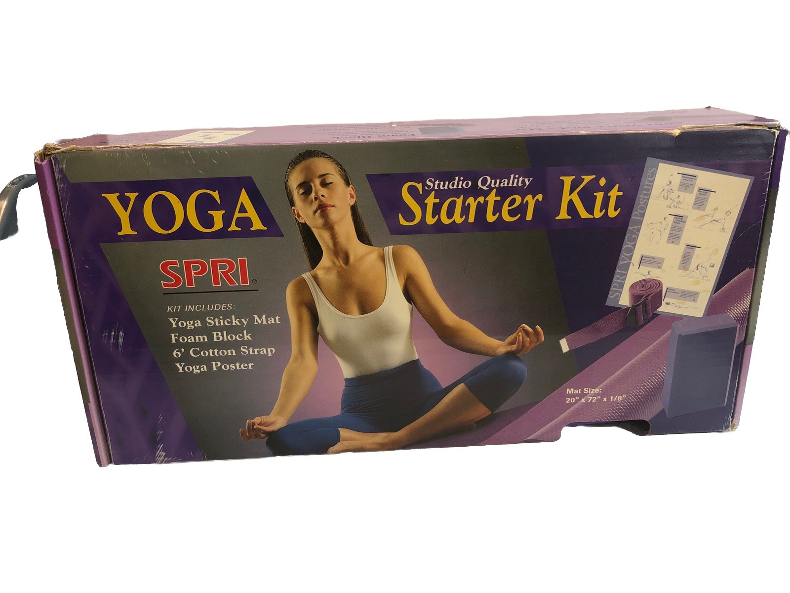 Yoga Starter Kit w/ Yoga Blocks, Yoga strap, Poster and Video | No Mat NIB