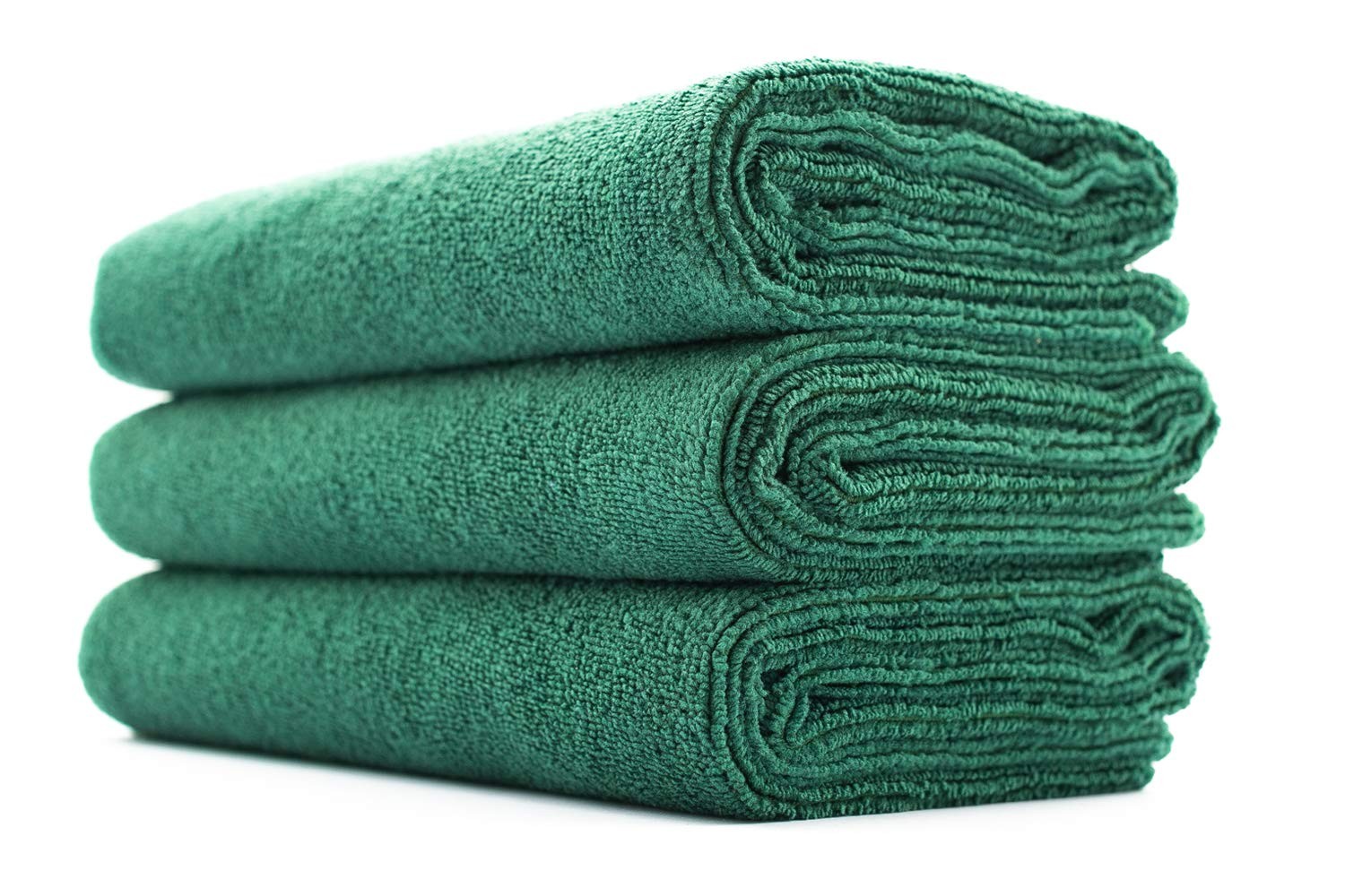 The Rag Company – Sport & Workout Towel – Gym, 16in. x 27in., Dark Green