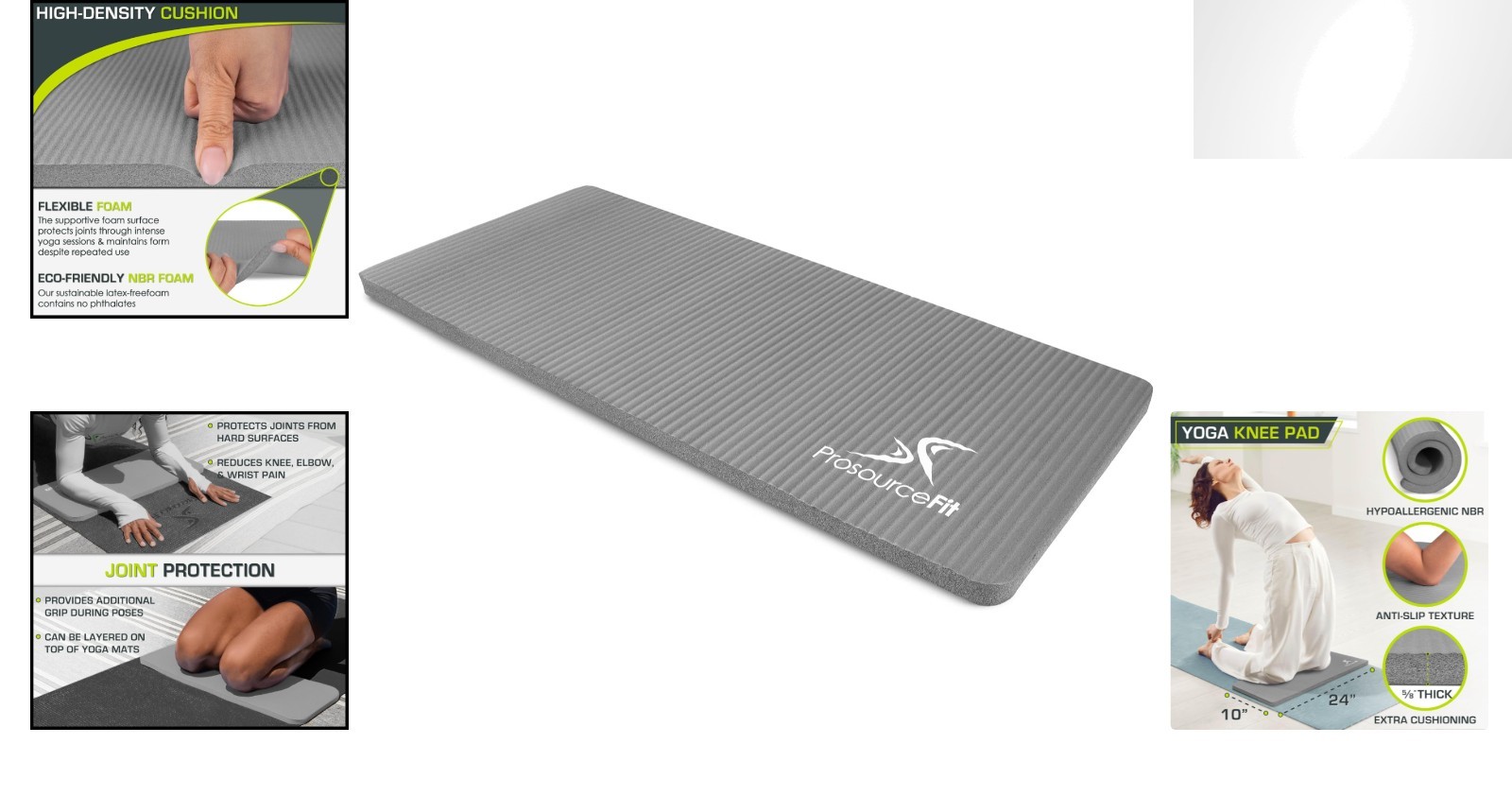 Slip-Resistant 15mm Yoga Cushion – Lightweight Elbow and Knee Support for Travel