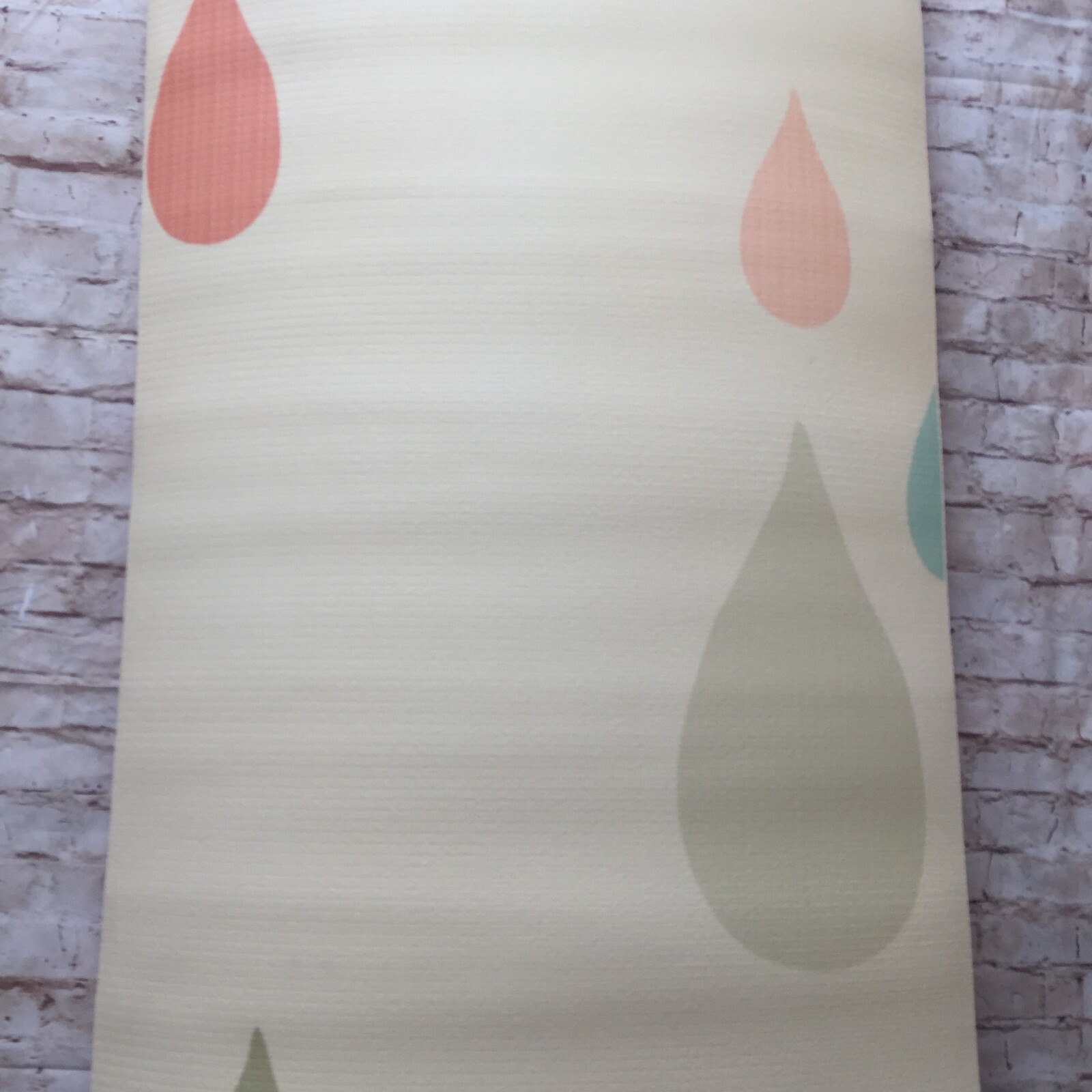 Kess Inhouse Pilates Exercise Yoga Mat Very Sarie Rainy Days 24”x72” New MSRP 99