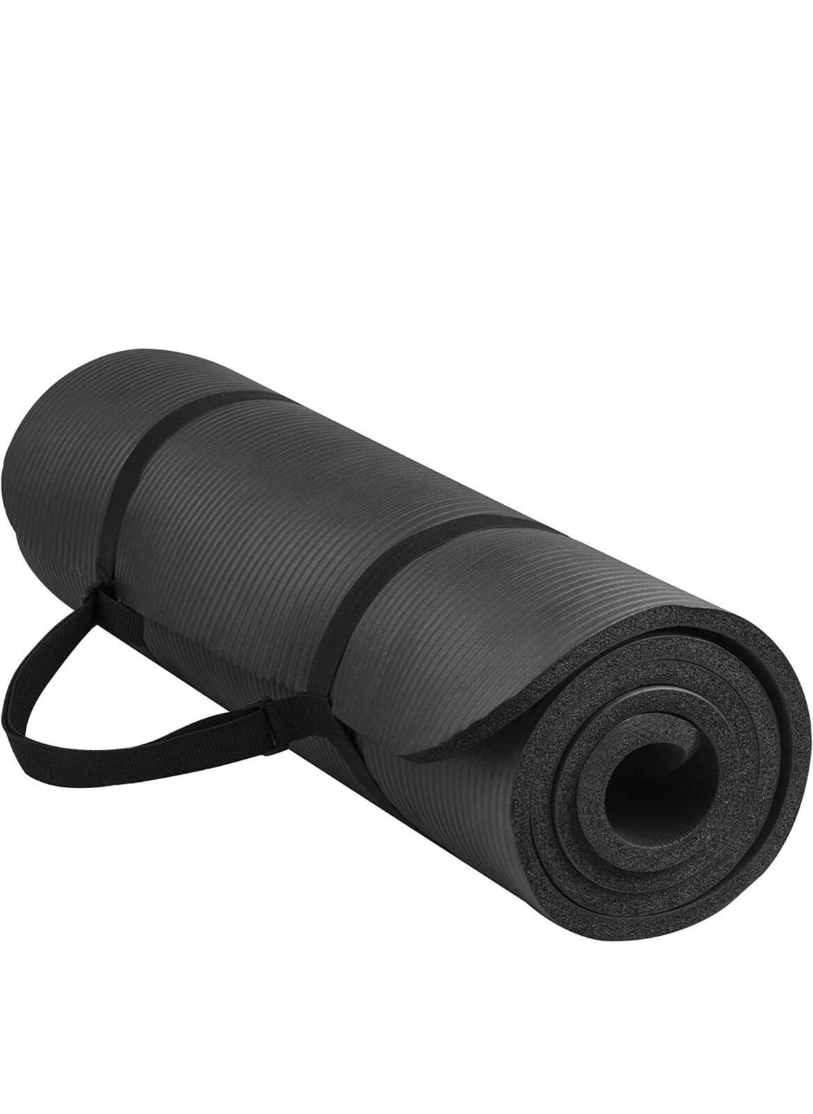 Anti-Tear Exercise Yoga Mat with strap 71″ X 24″ Thick Exercise Yoga Mat