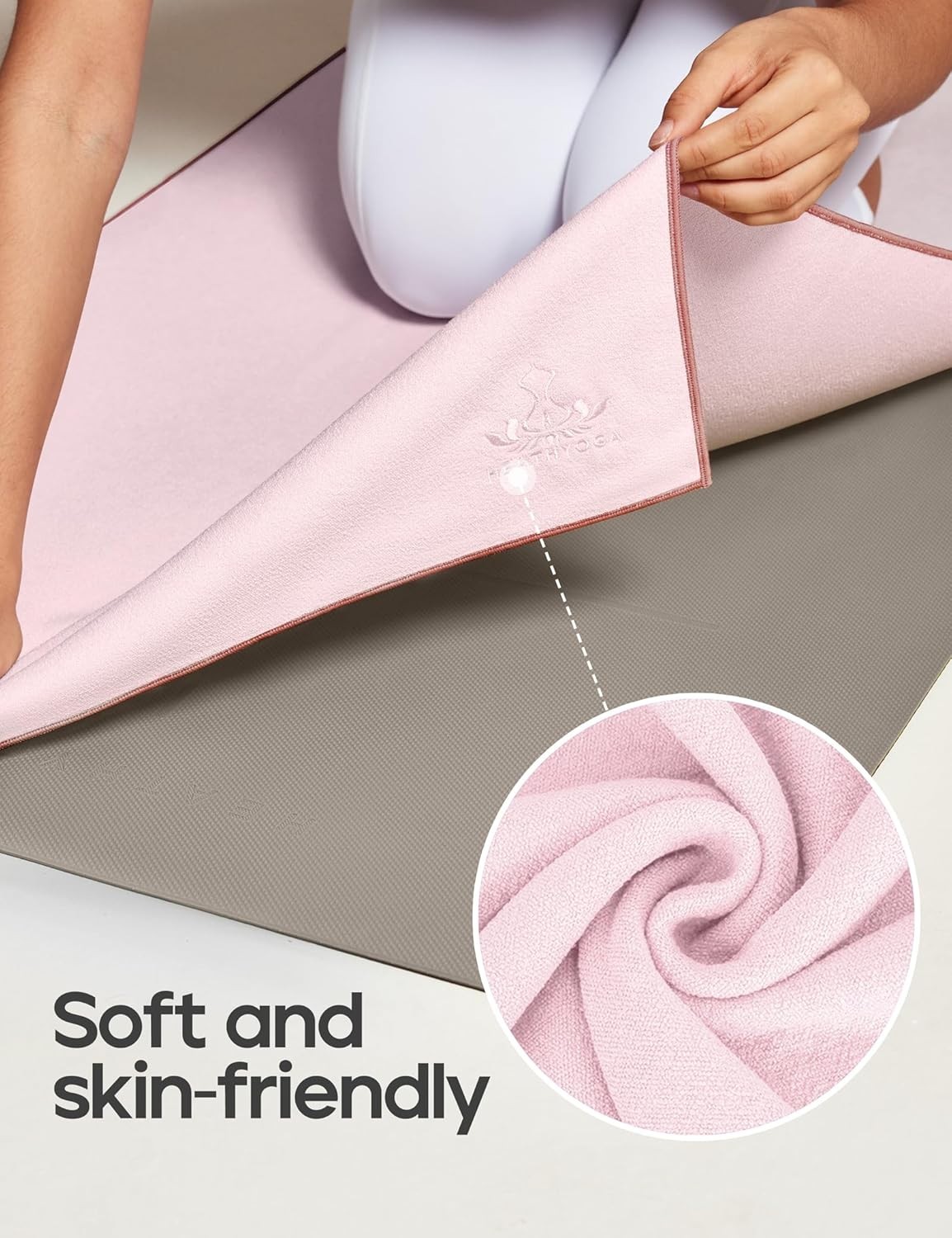 Ultra-Absorbent Microfiber Yoga Mat Towel – Machine Washable 72″x26″
