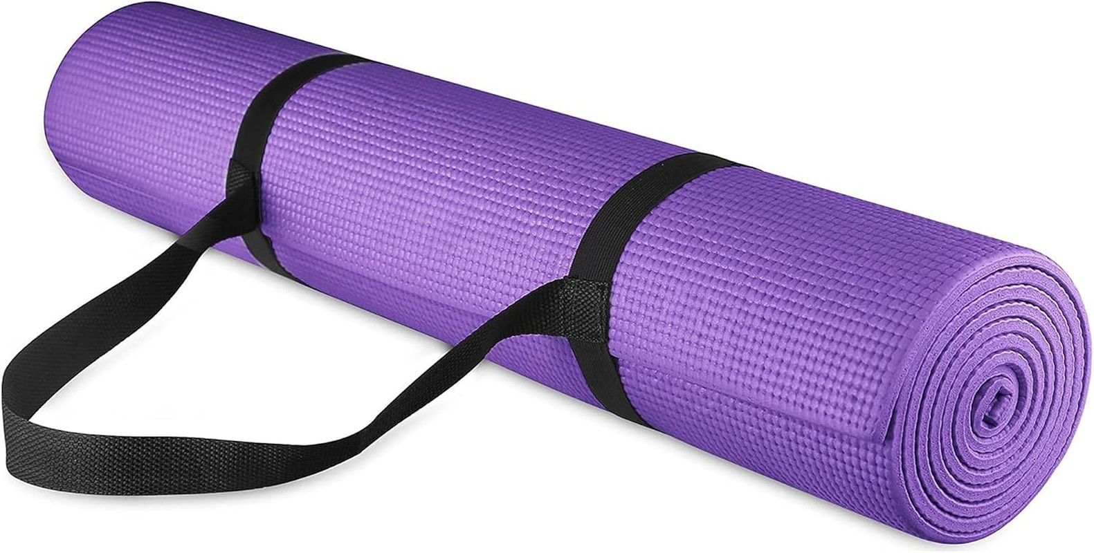 Fitvids All Purpose 1/4-Inch High Density Anti-Tear Exercise Yoga Mat with Carry
