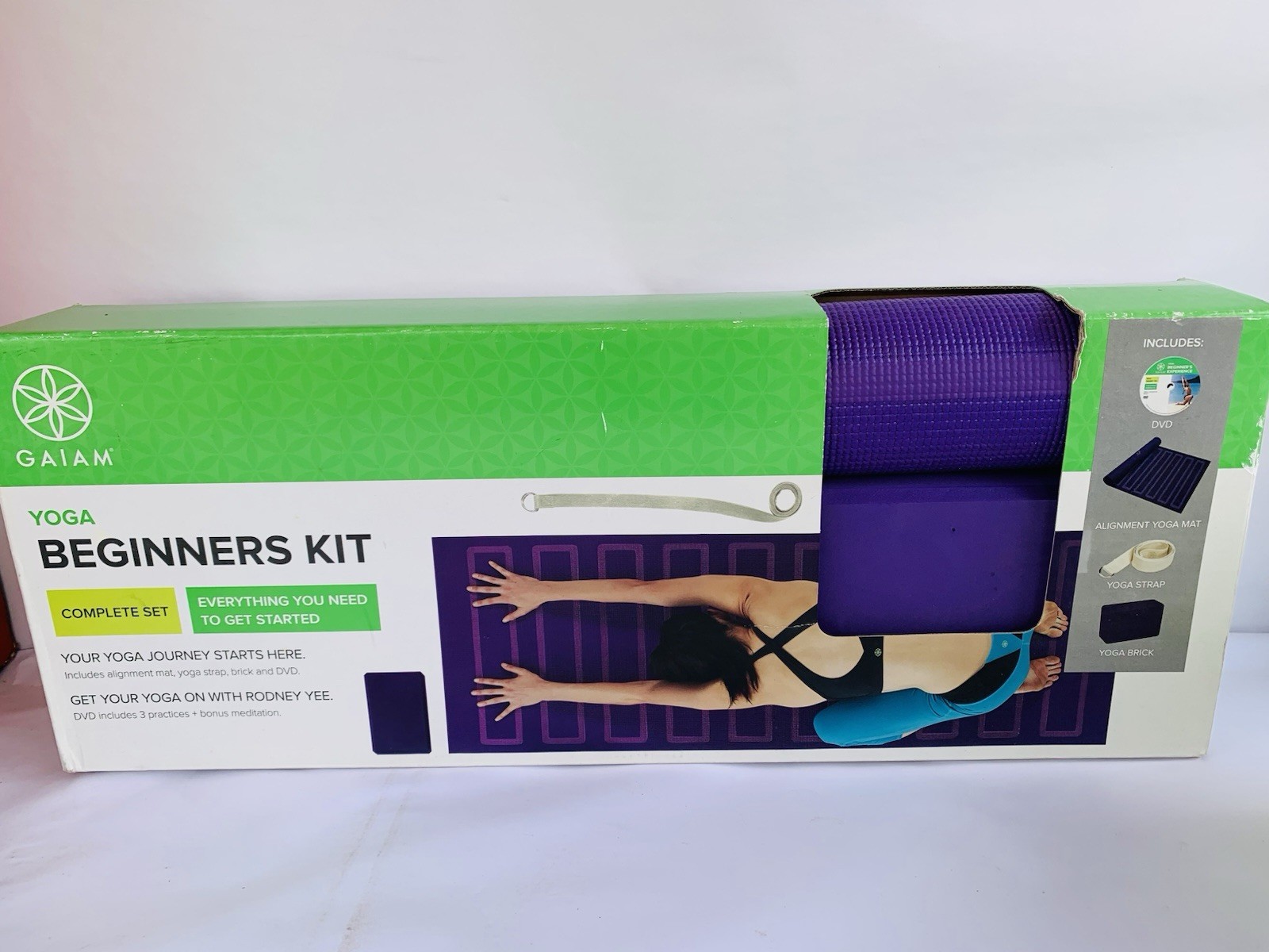 Gaiam Yoga Beginners Kit Everything you Need To Get Started For Home & Gym New