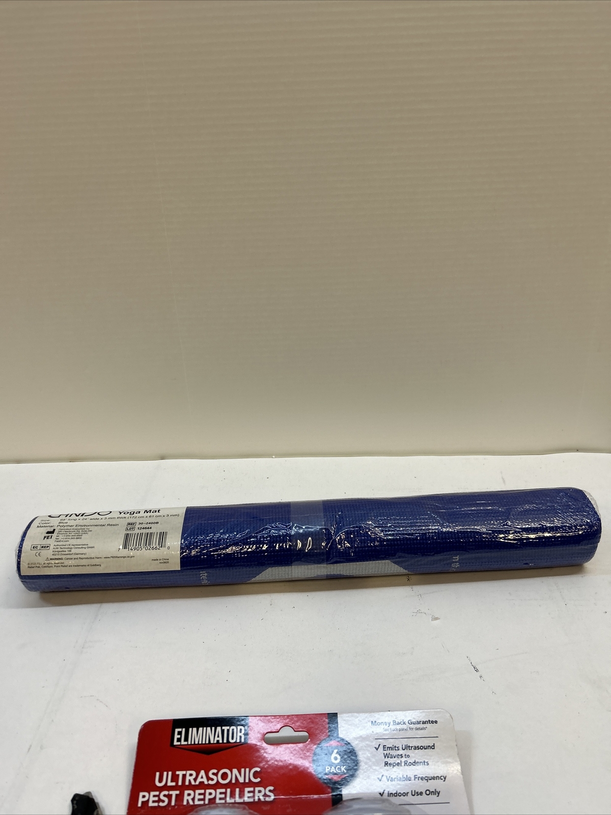 Can Do 30-2400B Blue Polymer Environmental Resin Yoga Mat 68″ x 24″ x 3 mm
