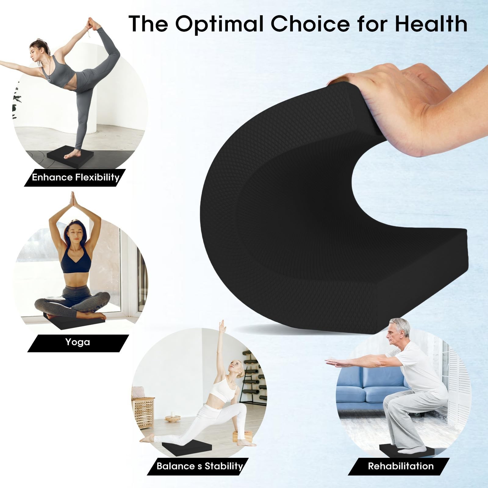 Exercise Balance Pad，Balance Foam Mat for Physical Therapy Equipment & St