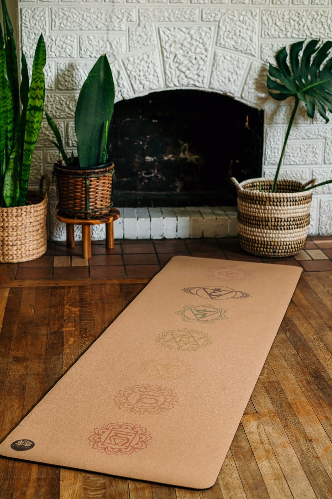 Chakra CORK YOGA MAT | 100% Natural Rubber | Non Slip | Eco Friendly