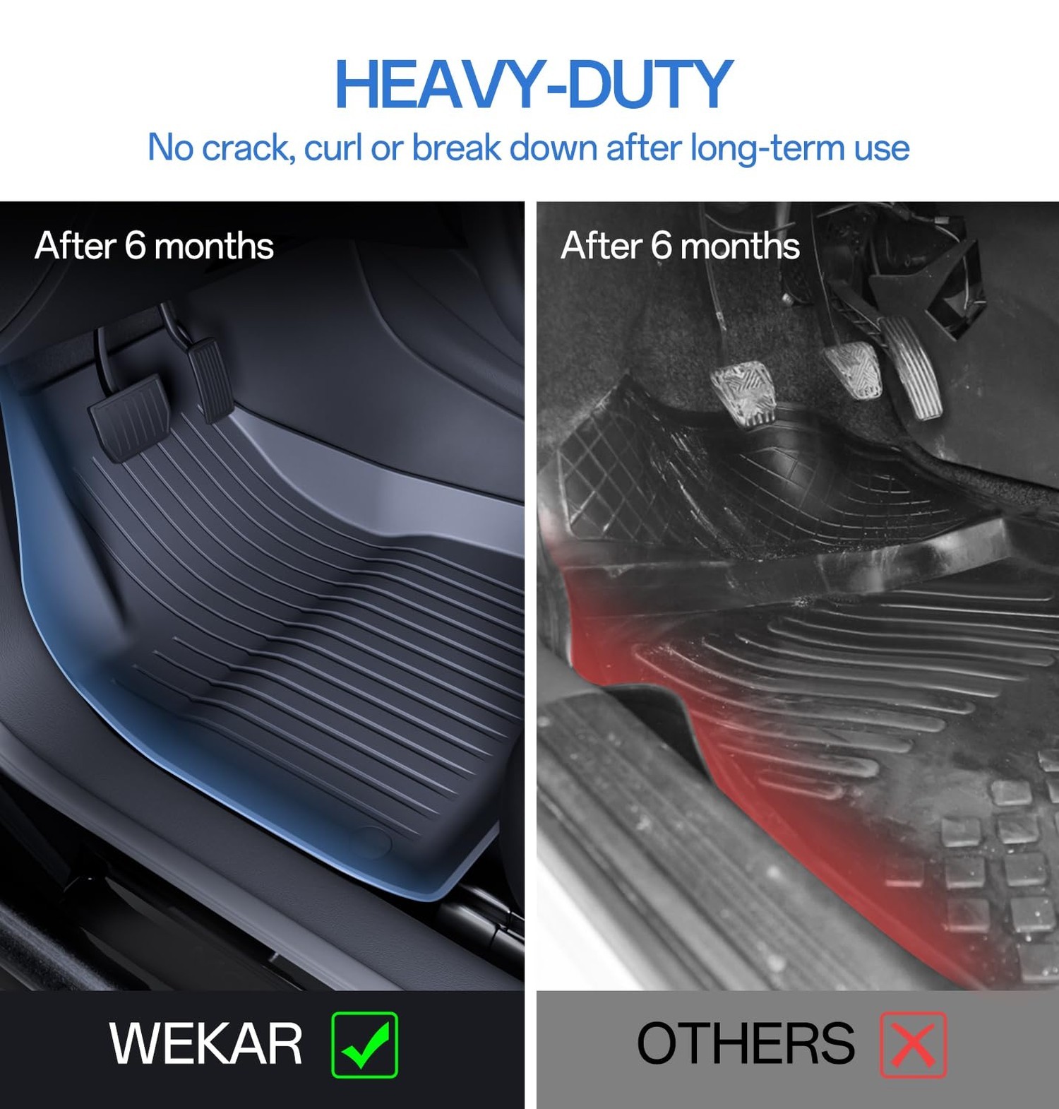Floor Mats Fits for Tesla Model 3 2023-2018 – All Weather TPE Custom Fit Car …