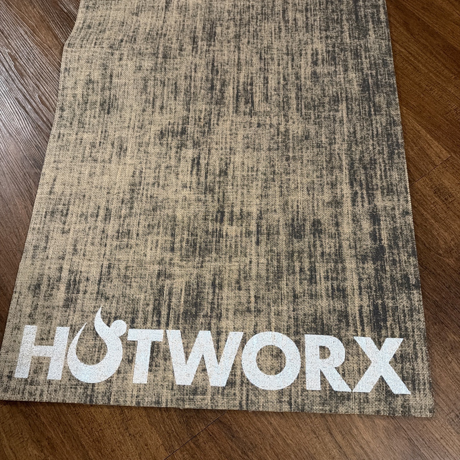 Hotworx Exercise Yoga Mat 72×24 Brown Hemp Pilates Workout Hot Yoga Stretching