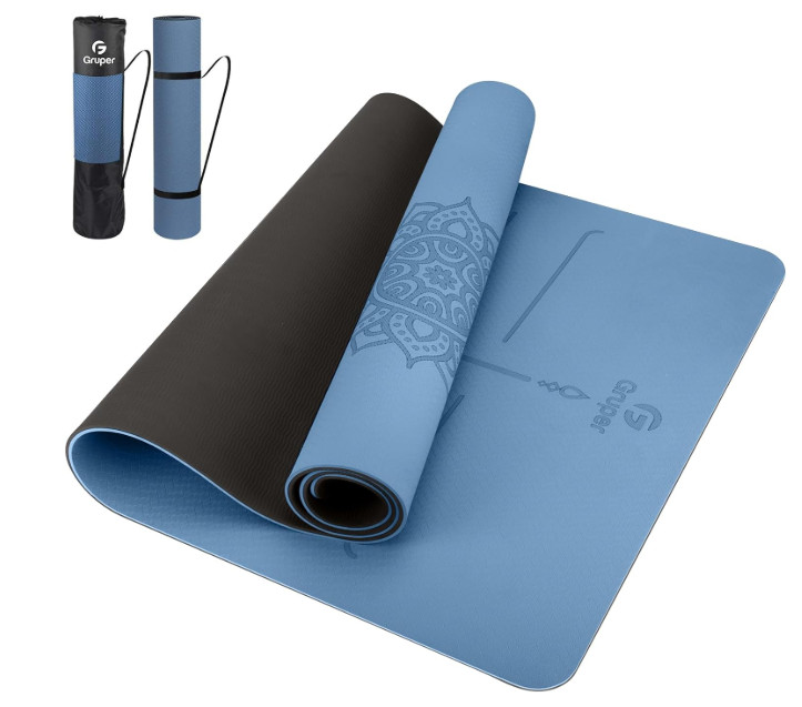 Maximo Yoga Fitness Mat Extra Thick Multipurpose Workout (Meas: 72 x 24) Purple
