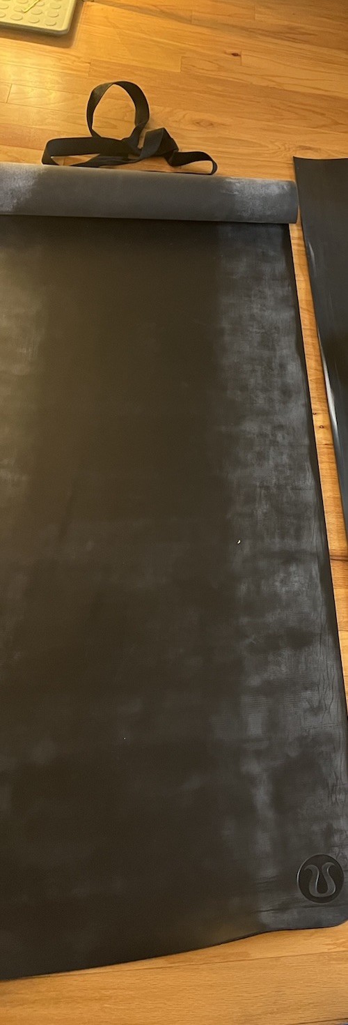 Lululemon Black Yoga Mat With Strap EUC!