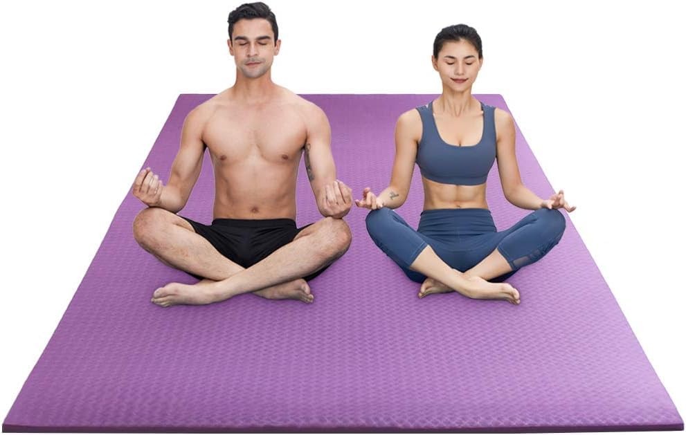Yoga Mat XXL Non Slip TPE Gym Mat 200x130x1.5cm