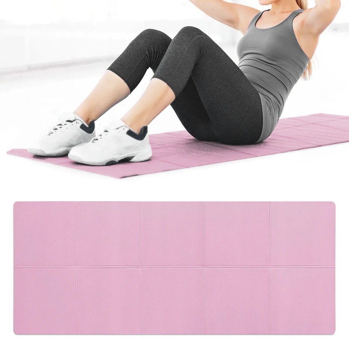 4mm EVA Yoga Mat Non Slip Fitness Exercise Pilates Workout Gym Mat