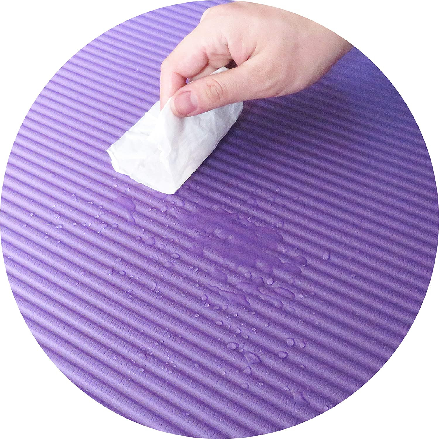 Yoga Mat, 1/2-Inch Extra Thick High Density Exercise Mat, Anti-Tear Exercise Yog