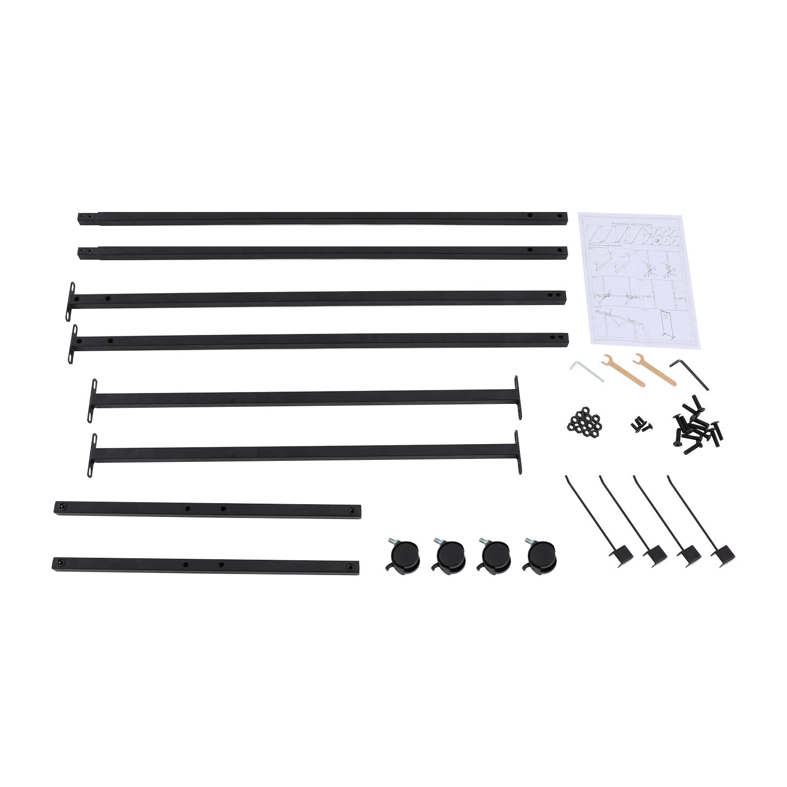 185cm Yoga Mat Holder Hanging Iron Yoga Mats Storage Rack w/ Double Sided Hooks