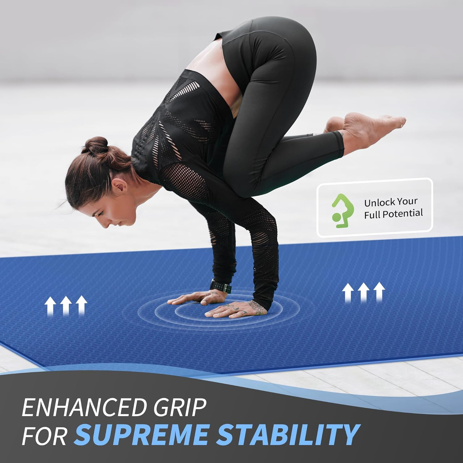 Yoga Mat 72″ X 48″ Large Workout Mat for Home Gym Flooring | 6Mm-12Mm (0.24″-0.4
