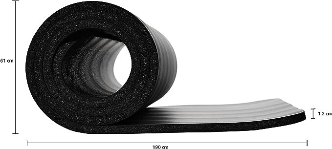 Premium 1/2-Inch Thick Yoga Mat with Convenient Carrying Straps