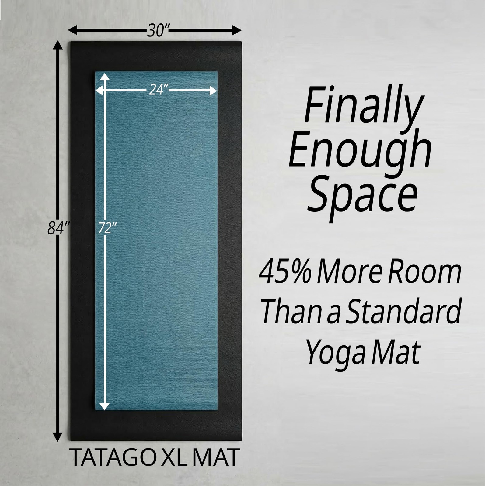 Extra Large Yoga Mat 84 x 30, XL Yoga Mat Extra Wide & Long, 6mm Thick Large …