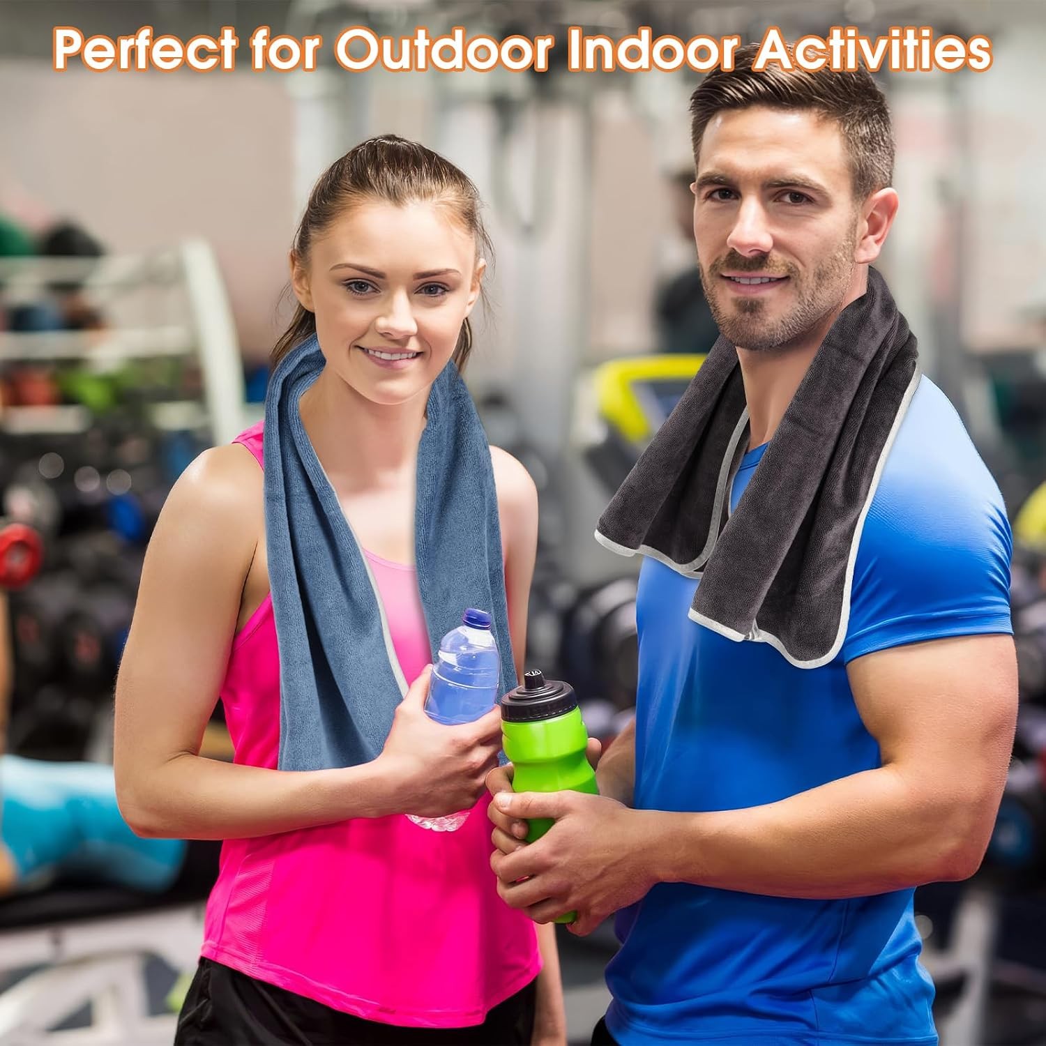 3 Pack Microfiber Gym Towels, Super Soft, Quick Drying, 14.2″ x 30″ | Absorbent
