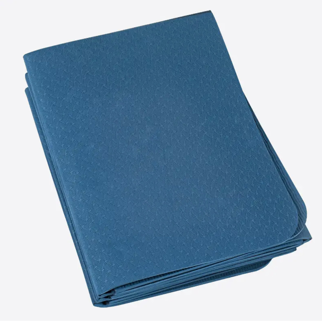 MUNE Lifestyle Foldable Yoga Mat Portable TPE 2mm Blue