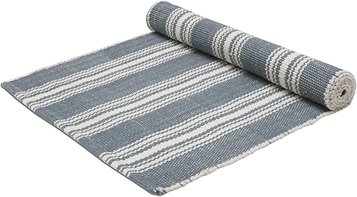 Hand Woven 100% Cotton Yoga Mat- Thick Handloom Made in India- for Gym Floor Exe