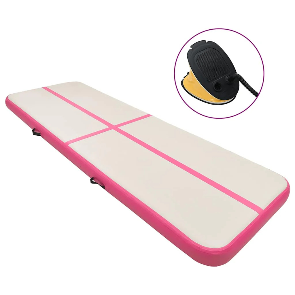 Gymnastics mat with pumps inflatable 300x100x20 cm PVC P