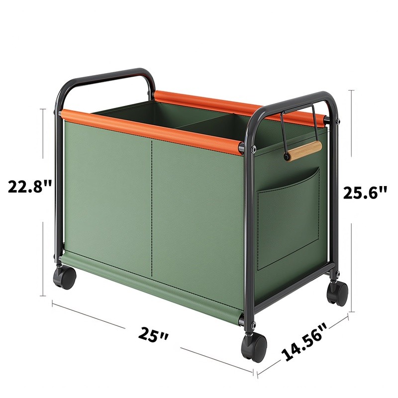 Portable Wheeled Home Gym Storage Rack Rolling Cart Yoga Mats Foam Rollers Toys