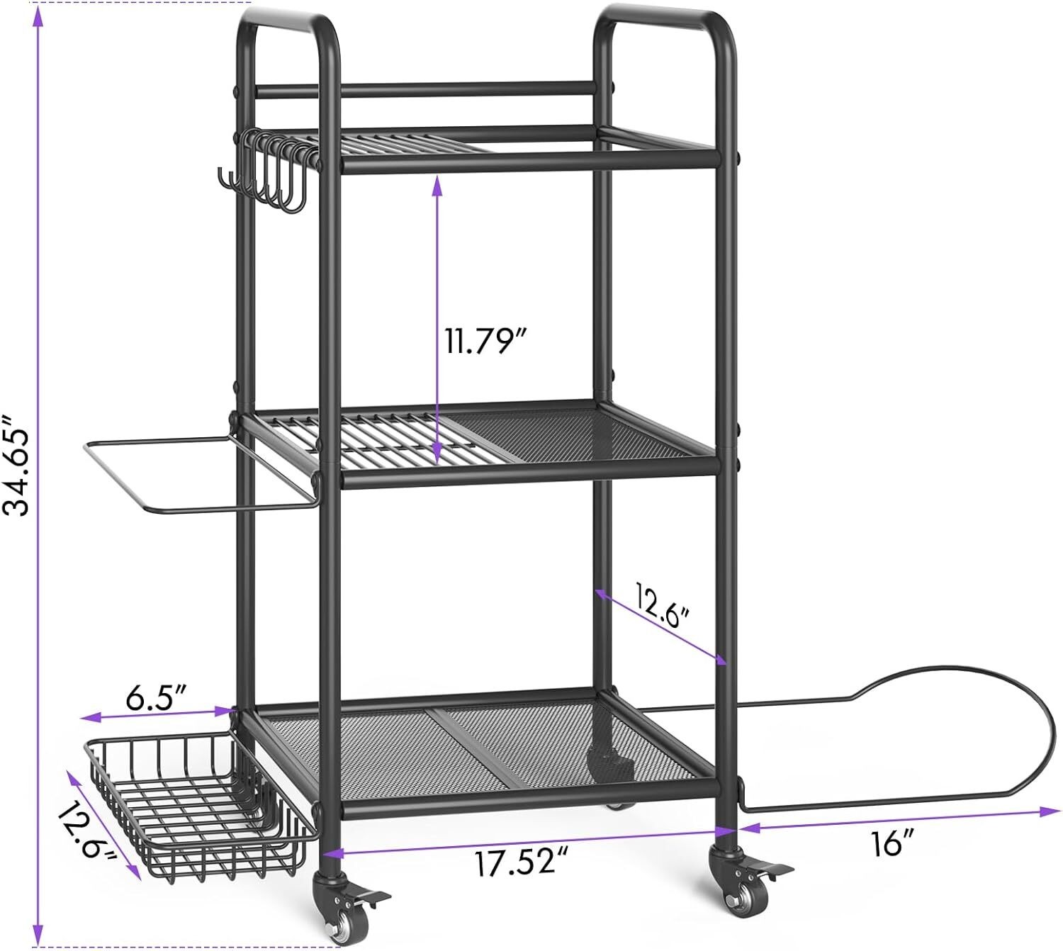 Home Gym Storage Rack Exercise Equipment Storage Organizer for Yoga Mat Dumbbell