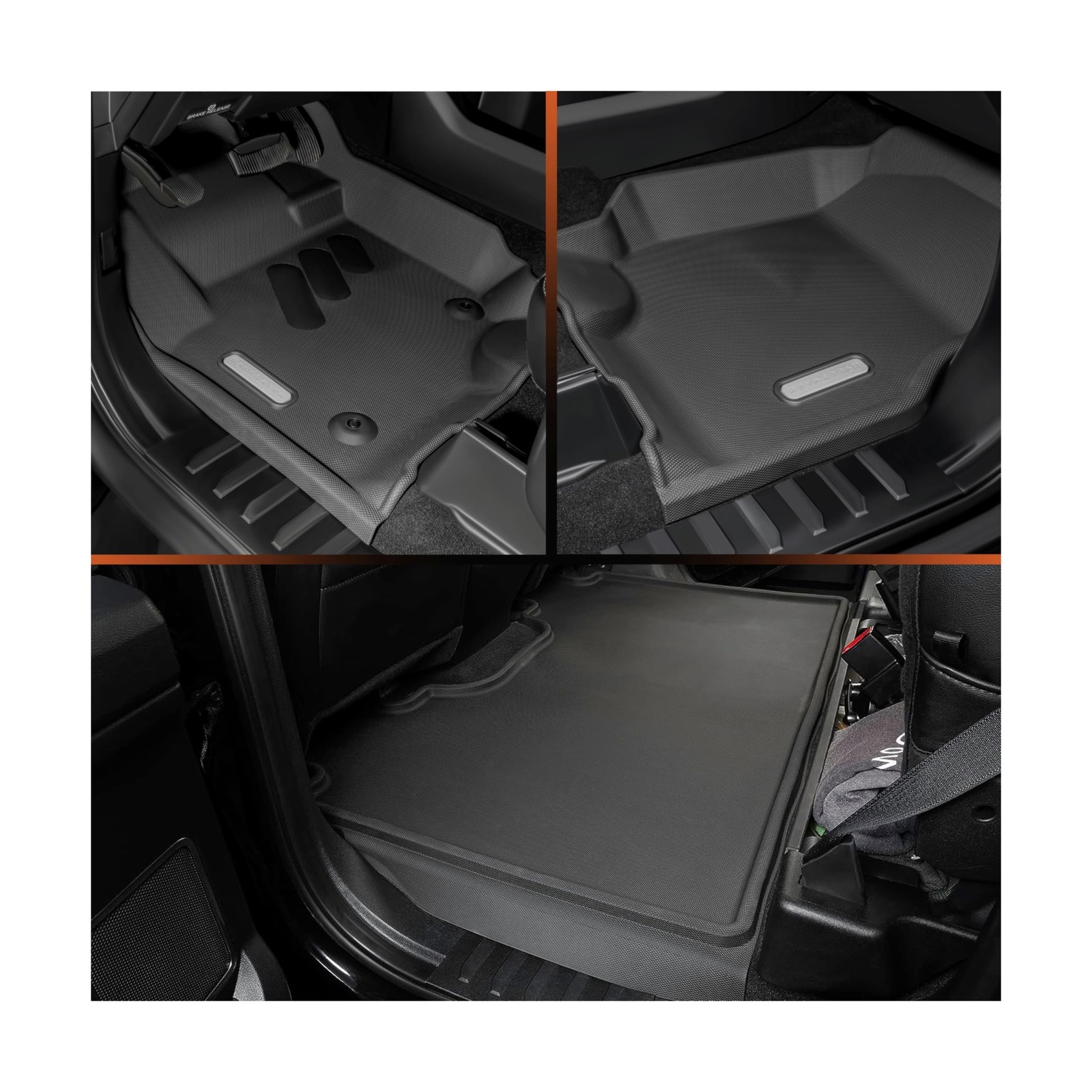 BaseLayer Elite Floor Mats for Ford F250/350 Super Duty Crew Cab (2017-2022) …