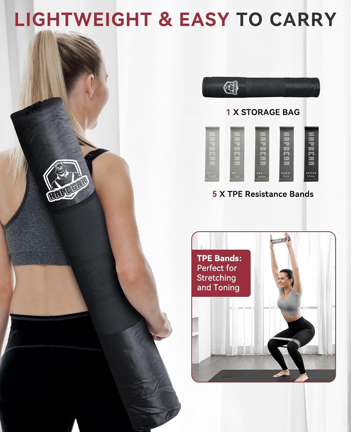 Large Yoga Mat – 72″X36″X6Mm (1/4 Inch), Extra Wide Non-Slip Exercise Mat for Ho