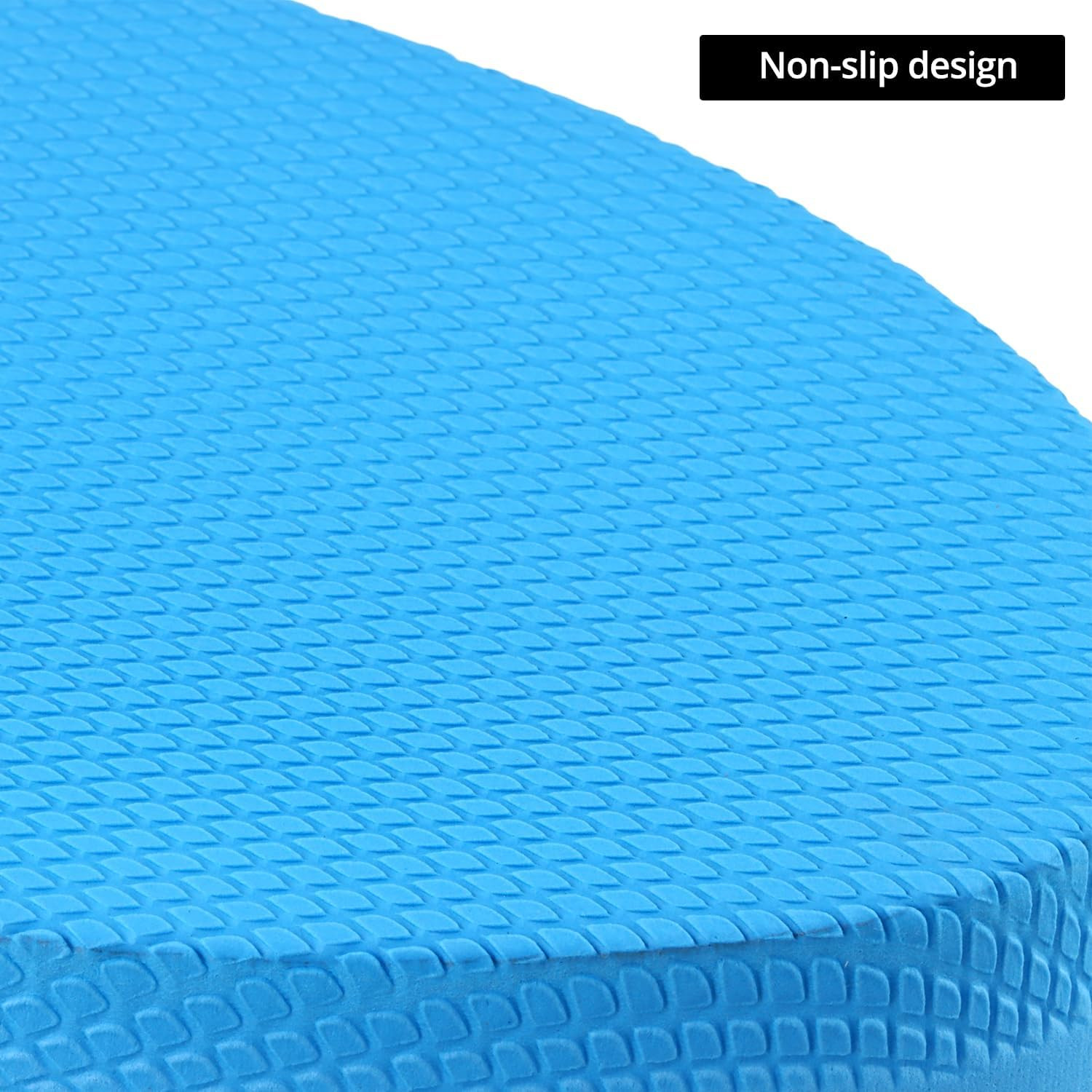 Stability Trainer Pad Blue Foam Balance Cushion Non Slip Yoga Pilates Rehab