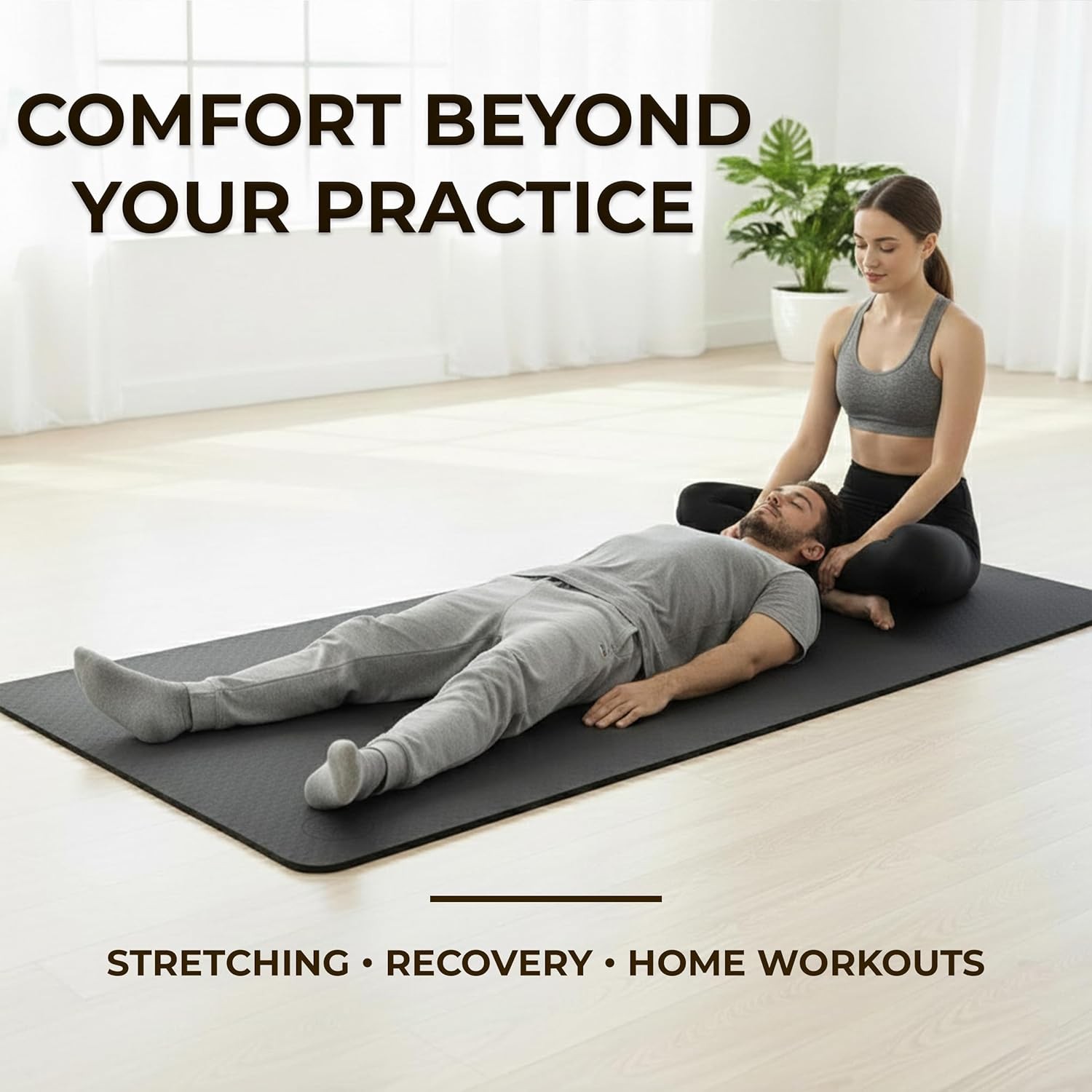 Extra Thick Yoga Mat Wide & XL-Our 10mm Extra Large Yoga Mat Thick Extra Wide