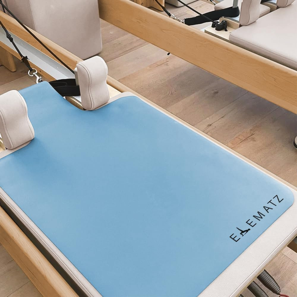 Premium Pilates Reformer Mat – Washable Suede & Rubber, Non-Slip Cover