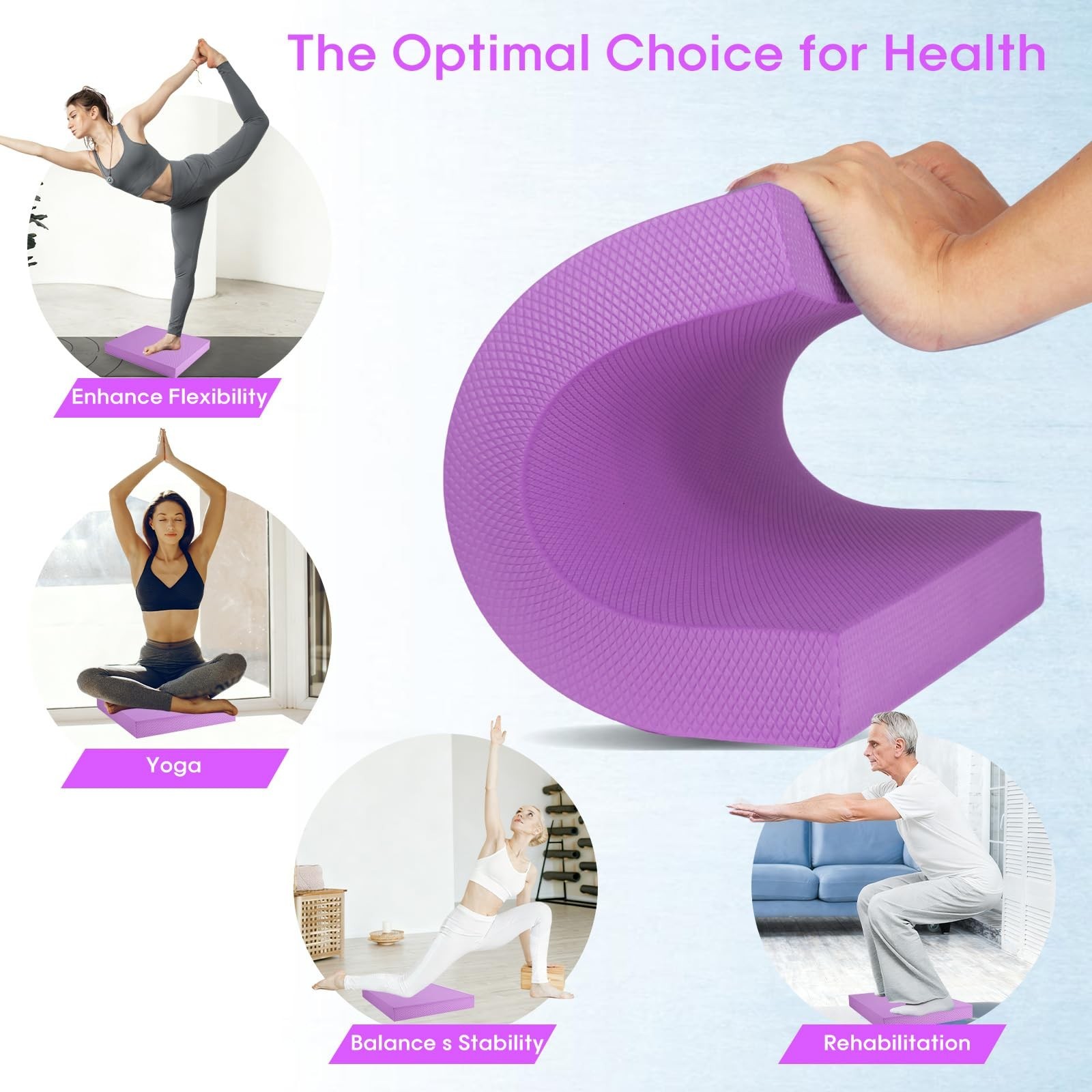 Exercise Balance Pad，Balance Foam Mat for Physical Therapy Equipment & St