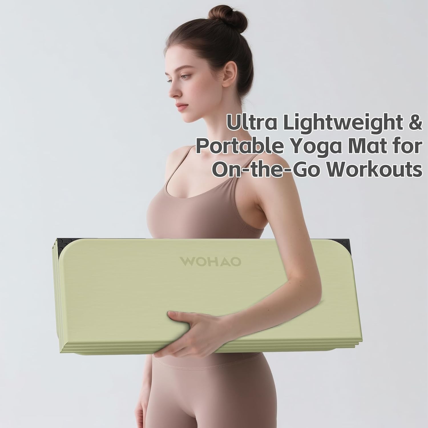 7-Fold Yoga Mat 70″X24″ – 1/2 Inch Thick Folding Exercise Mat, Compact Non-Slip