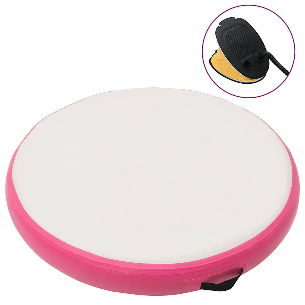 Gymnastics mat with pumps inflatable 100x100x10 cm PVC P