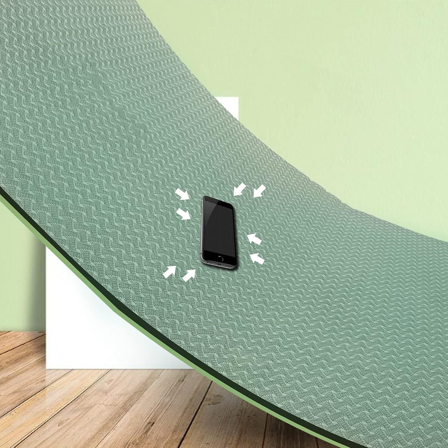 Yoga Mat 1/3 inch Exercise Mat 8 mm TPE Anti-slip