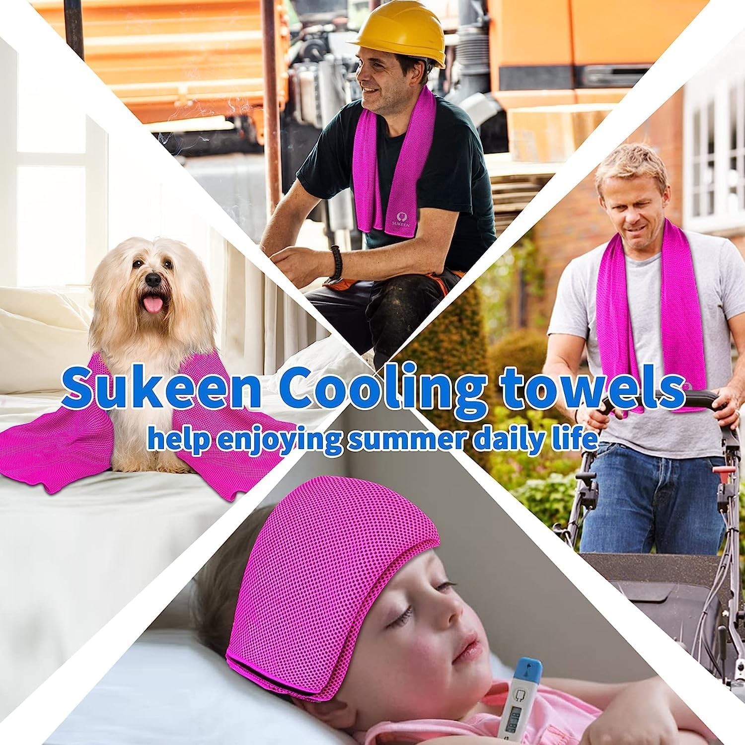 Sukeen 40″ x 12″, Black/Blue/Green/Dark Blue/Pink/Lake Blue/Grey/Purple