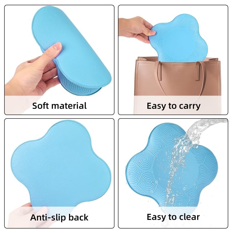 2 PCS Extra Thick Yoga Knee Pad Mats Foam Pilates Workout Exercise Support Pad