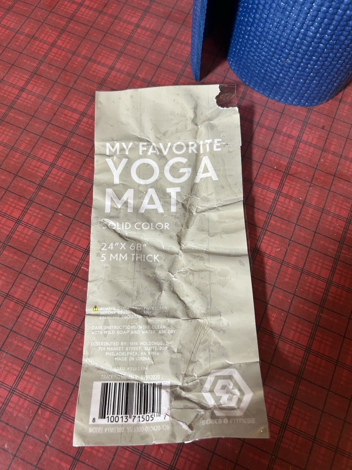 FITNESS YOGA MAT 24 x 68 INCH THICK 5MM