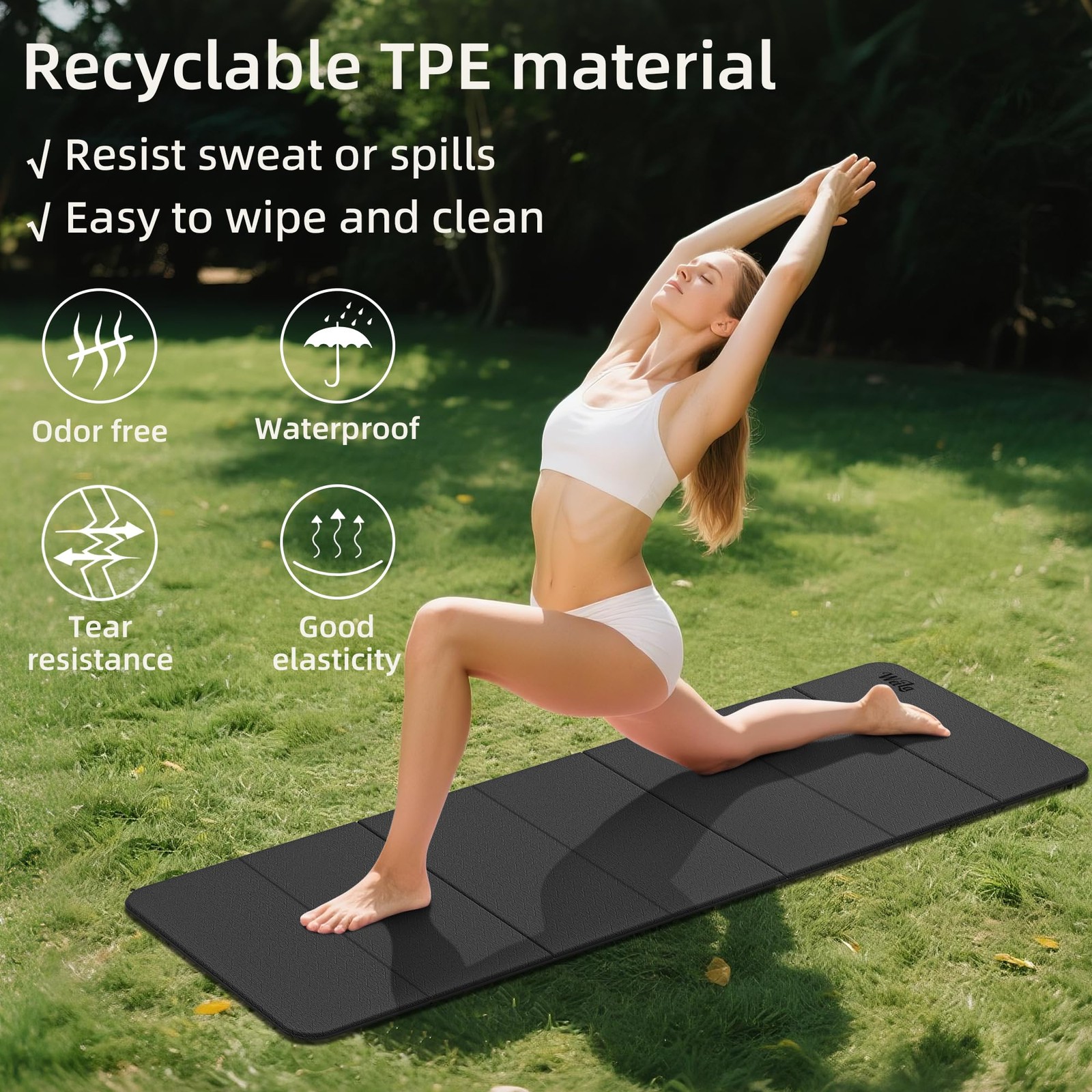 1/2 Inch Extra Thick Yoga Mat Pilates Equipment, 70″x24″ Odorless Workout Mat…