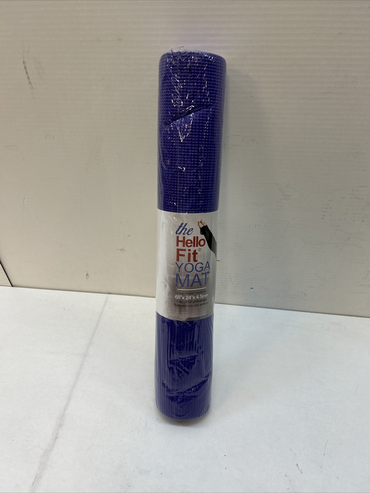The Hello Fit Yoga Mat Purple 68”x 24″ Support + Rejuvenation sealed