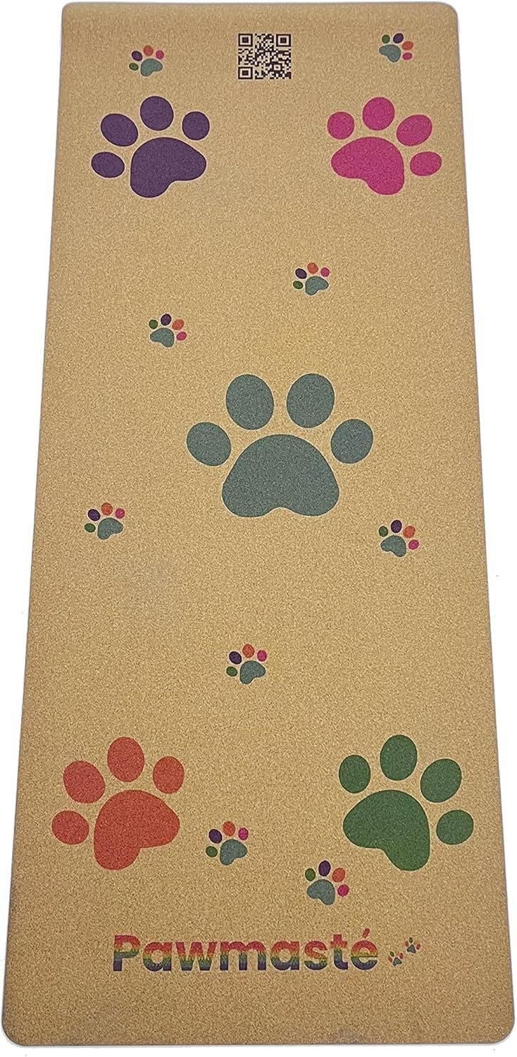 New Sealed Pawmaste Cork Yoga Exercise Mat. Natural Sustainable Cork. 24″ x 60″