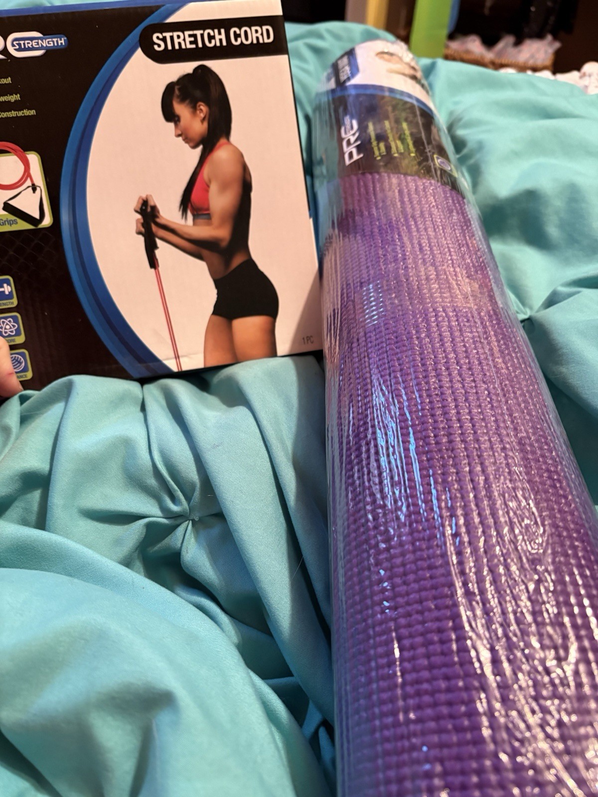 24″ x 68″ Pro Strength Yoga Mat Floor Exercise Fitness Padding Purple (HOME14)