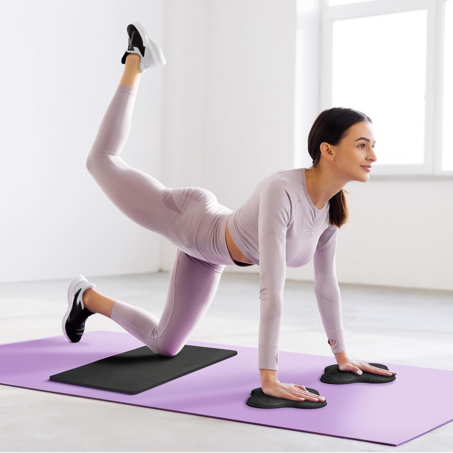 Yoga Knee Support Pad 6 PCS Foam Cushion Pilates Exercise Kneeling Mat