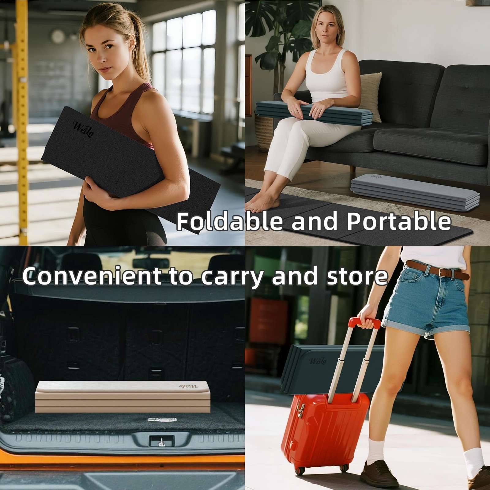 1/2 Inch Extra Thick Yoga Mat Pilates Equipment, 70″x24″ Odorless Workout Mat…