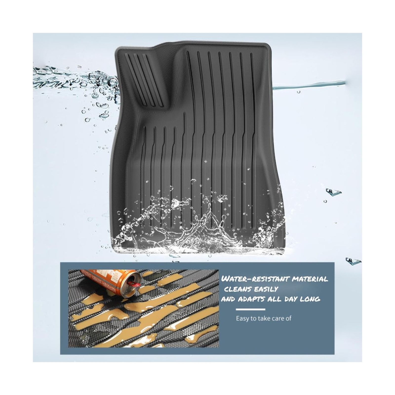 Floor Mats for Tesla Model 3 2024 2023 2022 2021,TPE All Weather Protection F…