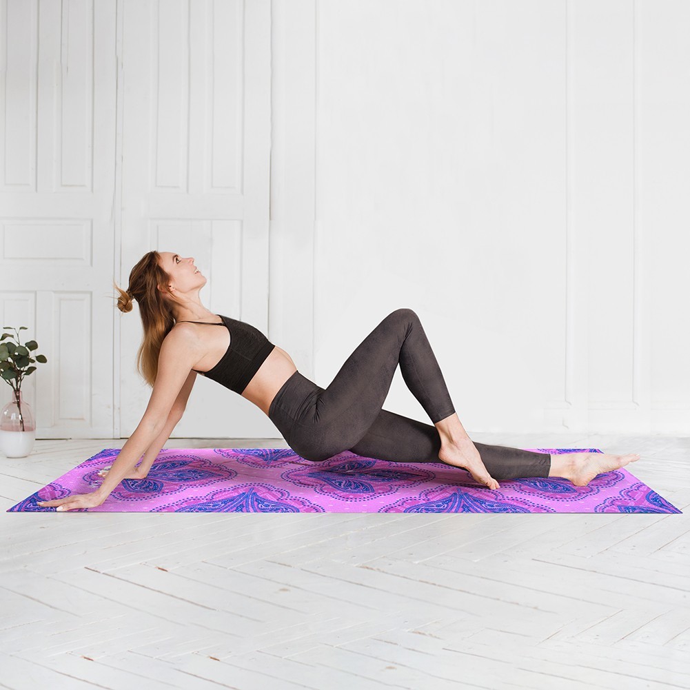 Lot of 200 Yoga Pilates Exercise Mats – 4mm 68″ x 24″ – Non Slip w/ Carry Strap