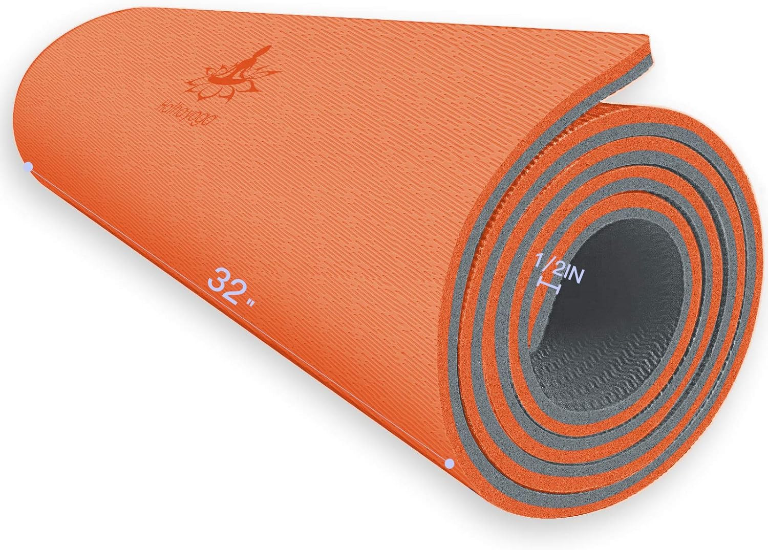 Extra Thick TPE Yoga Mat – 72″X 32″ Thickness 1/2 Inch -Eco Friendly SGS Certifi